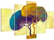 Obraz - Stromy na kopci (150x105 cm)