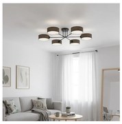 Prisadený luster MAGA 6xE14/10W/230V hnedý