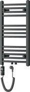 Mexen Ares, elektrické vykurovacie teleso 700 x 400 mm, 300 W, antracitová, W102-0700-400-2300-66