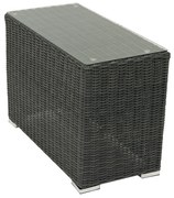 DEOKORK Ratanový stolek bočný SEVILLA (antracit)