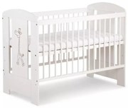 KLUPŚ - Detská postieľka SAFARI 120x60 cm žirafa borovica/biela