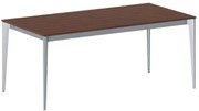Rokovací kancelársky stôl PRIMO ACTION, 180x90 cm, sivostrieborná podnož, čerešňa