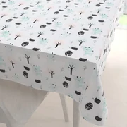 Biante Detský bavlnený obdĺžnikový obrus Sandra SA-369 Srnčekovia a ježkovia v lese 50x100 cm