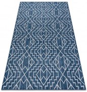 Koberec šnúrkový SIZAL SION geometrický, Romby 21778 granát