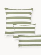 Pruhovaná obojstranná obliečka na vankúš z bavlny Lorena