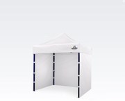 BRIMO Párty stan 2x2 m s 3 Stenami: Nožnicový Oceľový Prístrešok na Záhradu - s 3 stenami - Biela 20