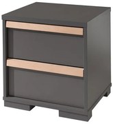 Dizajnový nočný stolík Molde antracit 48cm