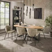 Jedálenský stôl 29-62 215x100cm Shaped Masív drevo Acacia Jedálenský stôl 29-62 215x100cm Shaped Masív drevo Acacia  - Komfort-nábytok