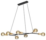 Závesné osvetlenie Trio Cross čierna TR 306700732