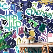 Tapeta veselý street art vo fialovom