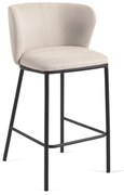 Béžová barová stolička (výška sedadla 65 cm) Ciselia – Kave Home