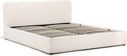 Noela Čalúnená posteľ s úložným priestorom biela TEDDY 180
