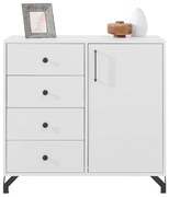 Komoda Bergen Be7 biely Lux/biely lesk