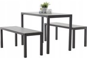Set záhradného nábytku Garden sivá, 3 ks