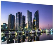 Obraz jachiet a mrakodrapov (90x60 cm)