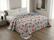 Prehoz na posteľ FOXIVA sivý, 100% bavlna Rozmer: 170 x 210 cm