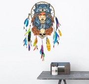 Samolepka na stenu "Farebný lapač snov" 62x40 cm