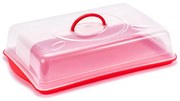 Obdĺžnikový podnos s červeným vekom