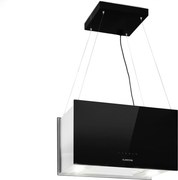 Klarstein Kronleuchter L, digestor, 60 cm, ostrovčekový, 590 m³/h, dotykové ovládanie, LED, čierny
