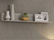 Nástenná polica Carlos, šedý beton, 120 cm%