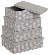 Kartónové úložné boxy v súprave 15 ks s vekom Route – Casa Selección