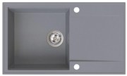 Sink Quality Sink55, kuchynský granitový drez 780x460x215 mm, šedá, SKQ-SINK.D.1KDOL