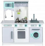Drevená XXL kuchynka s práčkou + doplnky Ecotoys