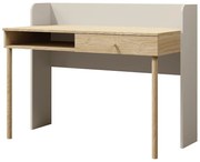 Písací stôl YUKI 11 Sivá béžová/Olejovaný dub