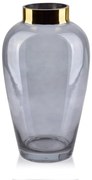 Sklenená váza Serenite 27 cm sivá