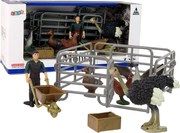 LEAN Toys Sada figúrok hospodárskych zvierat Farmár Vtáky