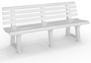 Záhradná lavica ORCHIDEA, 145x49x74cm, biela I.P.A.E-Progarden