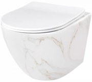 Závesná WC misa Carlos duroplast/Flat/Zm Aiax Shiny