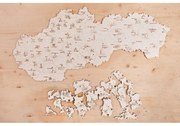 PDK11 Puzzle v drevenej krabičke - Slovensko - Okresy a okresné mestá