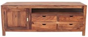 TV stolík Amba 180x70x45 z indického masívu palisander Natural