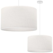 Závesné svietidlo Juta, 1x biele jutové tienidlo, (fi 40cm), w