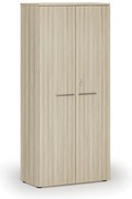 Kancelárska skriňa s dverami PRIMO WOOD, 800 x 420 x 1781 mm, dub prírodný