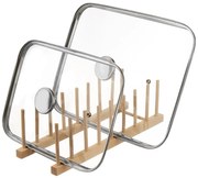 Orion Držiak, stojan na pokrievky, taniere, viečka - 8 pozícií, drevený