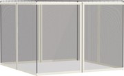 Outsunny Moskytiérové Siete pre Altánok a Pavilón Záhrady 3 x 4 m - súprava 4 sieťok so zipsom + príchytky - polyester nylon | Aosom
