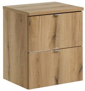 Závěsná umyvadlová skříňka Nova Oak s deskou 50 cm dub evoke