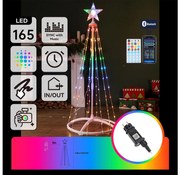 Aigostar - LED RGBICW Vonkajšia vianočná dekorácia 165xLED/230V 1,8m IP44 + diaľkové ovládanie
