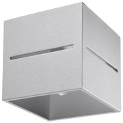 Stropné svietidlo Lobo, 1x sivé kovové tienidlo