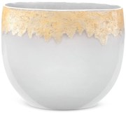 SKLENENÁ VÁZA IRIS (02) 28X11X25 CM VIACFAREBNÁ