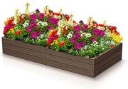 Vyvýšený záhon WOODY 149x75,6x25cm, hnedá Prosperplast