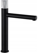 Mexen ELBA One - VYSOKÁ BATERIA UMYVADLOVÁ, Čierna/Chróm, 74111-77