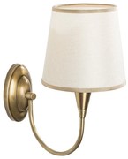 Kovové nástenné svietidlo v zlatej farbe Opviq lights Patrick