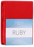 Froté prestieradlo s gumou AmeliaHome Ruby červené