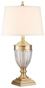 Quoizel QZ-DENNISON-BB - Stolná lampa DENNISON 1xE27/60W/230V zlatá