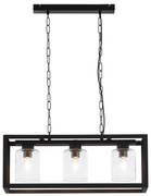 Jupiter 1805 - MC3 - Luster na reťazi MACARI 3xE27/60W/230V čierna