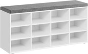 Botník Vasagle Endersen 104 cm biely