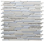 Sklenená mozaika Premium Mosaic platin 30x30 cm lesk MOSMIXPLATIN